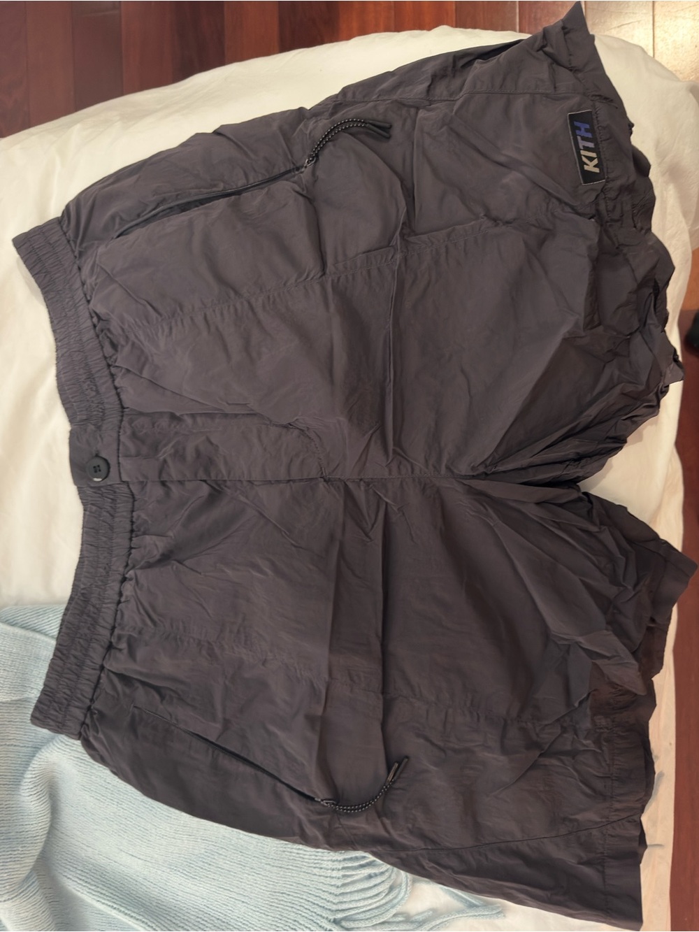 Kith Nylon Drawstring Shorts - Charcoal Gray